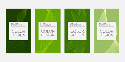 Color background banner vector design template
