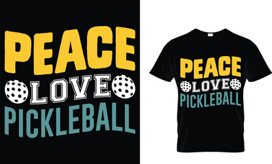 Canvas Print - peace love pickleball