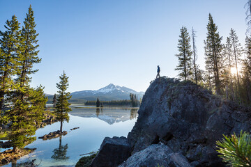 Canvas Print - Lake in Oregon