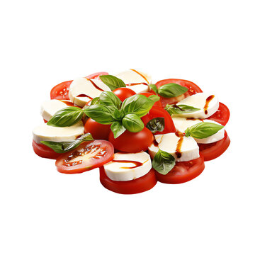 Wall Mural -  - caprese salad isolated on transparent background