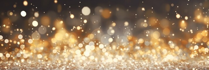 Abstract luxury gold bokeh lights. 