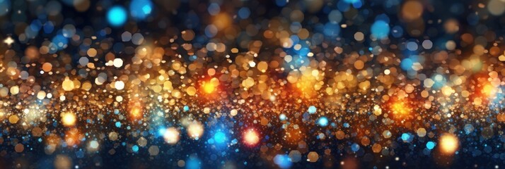 Abstract bokeh lights. Generative AI