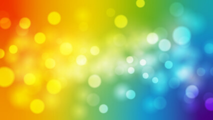 Wall Mural - colorful rainbow bokeh background