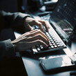 © Leonardo - typing on laptop