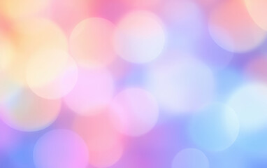 Wall Mural - Pastel Rainbow Colors Gradient  Bokeh Abstract Background. Created with Generative AI Technology