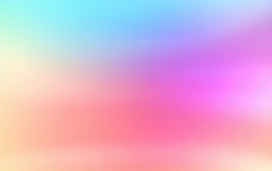 Wall Mural - Pastel Rainbow Colors Gradient Abstract Background. Created with Generative AI Technology