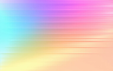 Wall Mural - Pastel Rainbow Colors Gradient Waves Abstract Background. Created with Generative AI Technology