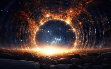 Wall Mural - Bundle of Energy Abstract Background. Created with Generative AI Technology