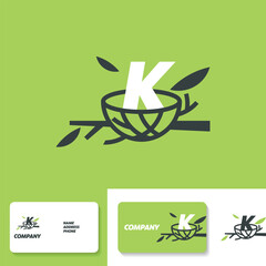 Canvas Print - Alphabet K Nest Logo