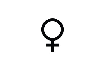  sign for female. Icon related to gender. Line icon style design. Simple vector design editable