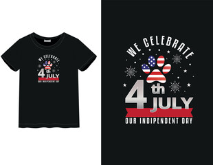 4th July T shirt design | 4th July | 4th July Celebrate| Male and female t shirt