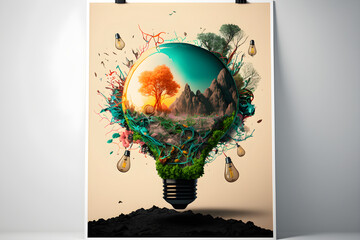 Wall Mural - Abstract illustration of overproduction and overabundance of things.