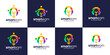 © Crelaba_Std - Collection of smart team logo design. people family together human unity logo and light bulb design graphic vector illustration. Symbol, icon, creative.