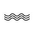 © Misliafitri - Wave icon vector. Simple wave sign on white background