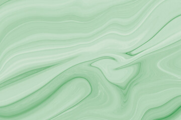 Wall Mural - abstract green marble illustration background, liquid ink surface wave design backdrop wallpaper.