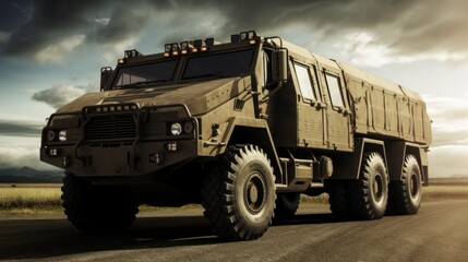 Wall Mural - Military Armored Transport Vehicle