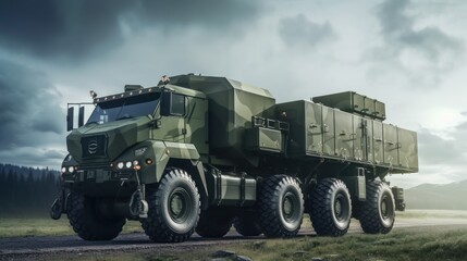 Wall Mural - Military Transport Vehicles