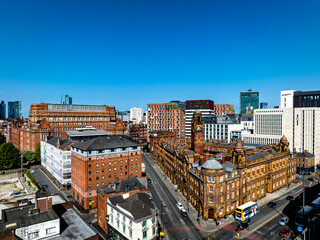 Canvas Print - Whitworth Street and London Road Edwardian Architecture, Manchester 