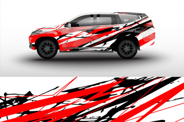 Wall Mural - vector racing car sticker wrap livery design