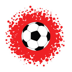 Canvas Print - Splatter Football