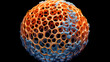 Microcosmic Brilliance: A Captivating Macro View of the Porous Sphere. Generative AI