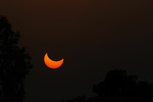 Beautiful View Of A Partial Solar Eclipse