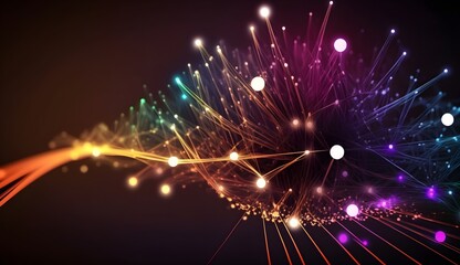 Wall Mural - abstract background with stars