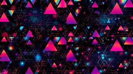 Canvas Print - background with triangles