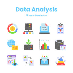 Wall Mural - carefully crafted data analysis and statistics icons, download this premium vectors easy to use