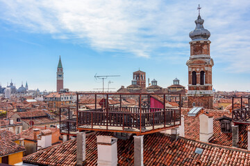 Poster - Rooftops and towers of Venice, Italy