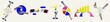 © master1305 - Banner made for business icons symbolizing teamwork,. brainstorming, innovation, strategies and financial success. Contemporary art collage. Concept of business, office, occupation, career