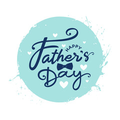 Wall Mural - Happy Father's Day Greeting Card Design, social media post, calligraphy, text, Fathers day clipart, pattern, background, graphic, template for mug design, banner, poster, ads, ad campaign, printable