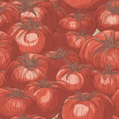 Seamless Colorful Tomato Pattern.

Seamless pattern of tomatos in colorful style. Add color to your digital project with our pattern!