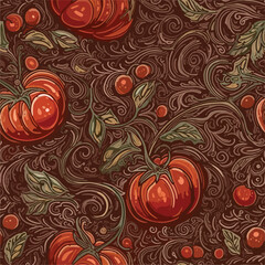 Seamless Colorful Tomato Pattern.

Seamless pattern of tomatos in colorful style. Add color to your digital project with our pattern!