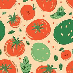 Seamless Colorful Tomato Pattern.

Seamless pattern of tomatos in colorful style. Add color to your digital project with our pattern!