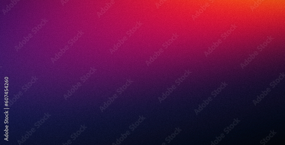 Dark grainy gradient abstract background, red orange purple glowing ...
