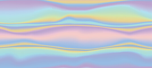 Poster - Holographic effect, color gradient. Hologram colors liquid background. Translucent gradient neon holographic backdrop shimmer print.