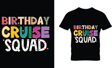 Sticker - Birthday Cruise Squad t shirt design