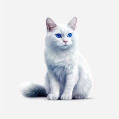  cat, kitten, animal, pet, isolated, domestic, feline, fur, white, cute, tabby, kitty, sitting, young, baby, portrait, adorable, looking, british, one, paw, pets, mammal, gray, beautiful