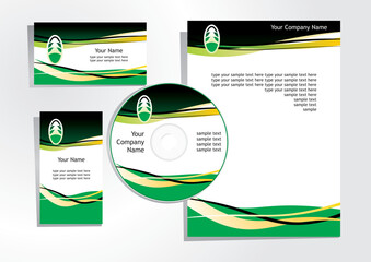 Wall Mural - corporate identity template - vector illustration