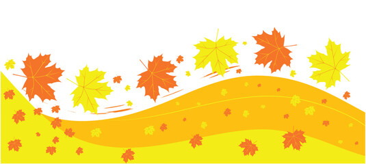 Sticker - vector autumn background