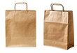 © Sandra Chia - Brown eco friendly recyclable shopping paper bag on transparent background cutout, PNG file. Mockup template for artwork graphic design