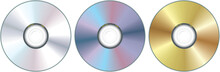 Realistic Compact Discs - Vector Illustration