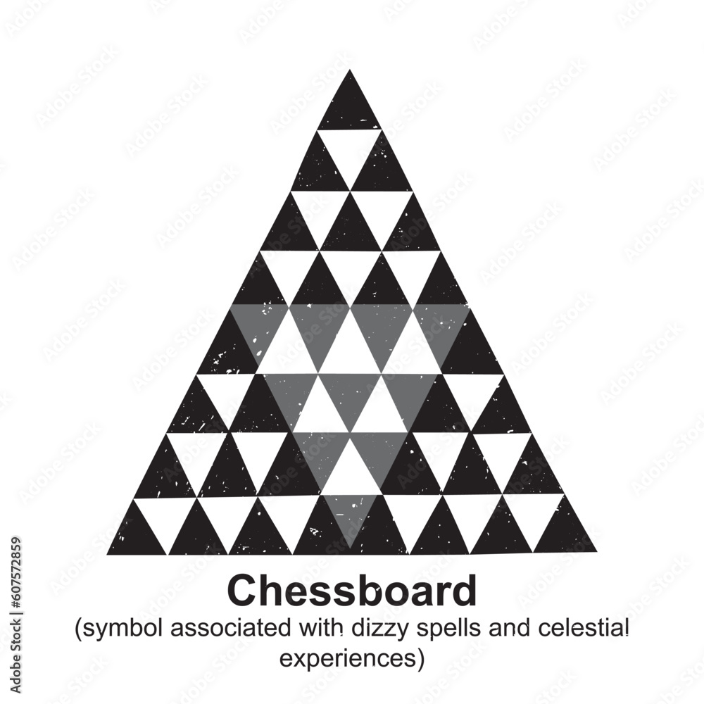 Vector de Stock Chessboard (symbol associated with dizzy spells and ...