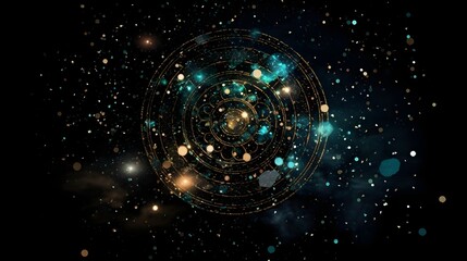 Wall Mural - abstract starry sky background