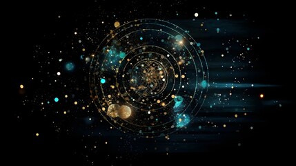 Wall Mural - abstract starry sky background