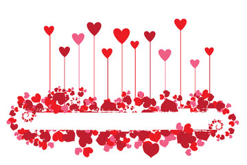 Wall Mural - Valentine background for your design