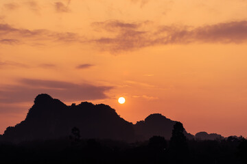 Wall Mural - Landscape Nature View of Nong Thale Lake in Krabi Thailand