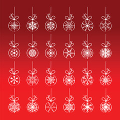 Poster - Christmas decoration set