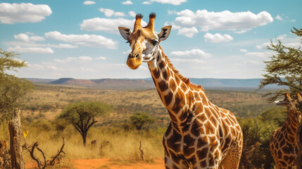 picture of a giraffe in africa